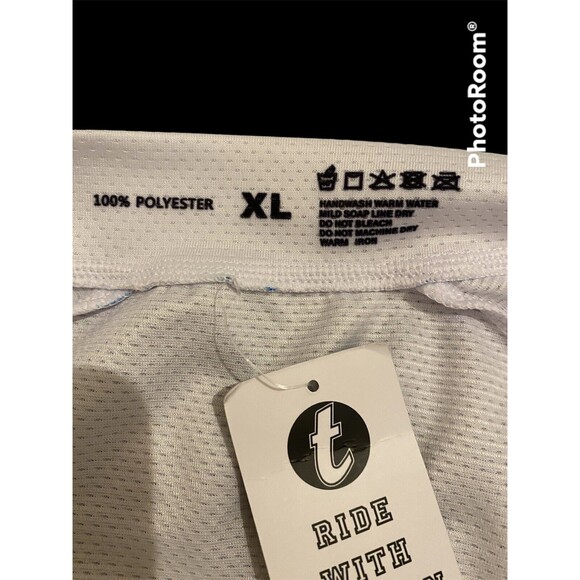 Tewmeu Women's Cycling Jersey Short Sleeve Full Zip 3-Pocket XL New - Picture 4 of 4